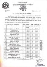 ५०% अनुदान बाहेककोरकम जम्मा गर्ने सम्बन्धमा।